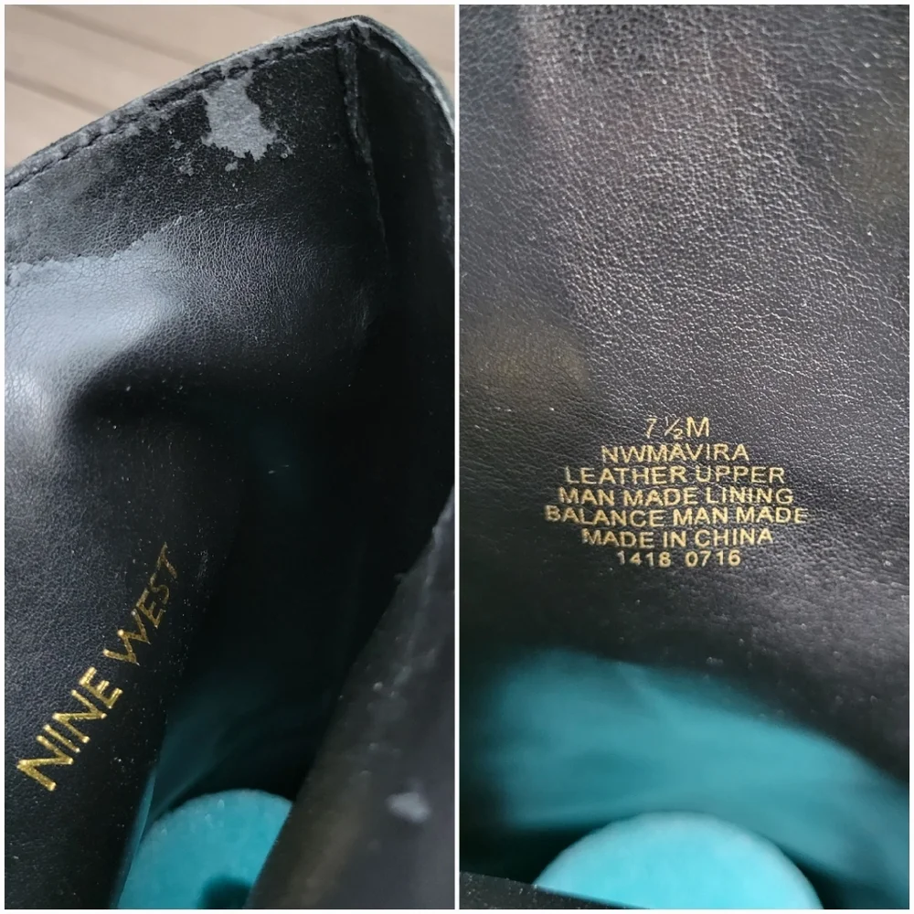 Nine West Mavira Black‎ Leather Over The Knee OTK Equestrian Riding Tall Boots